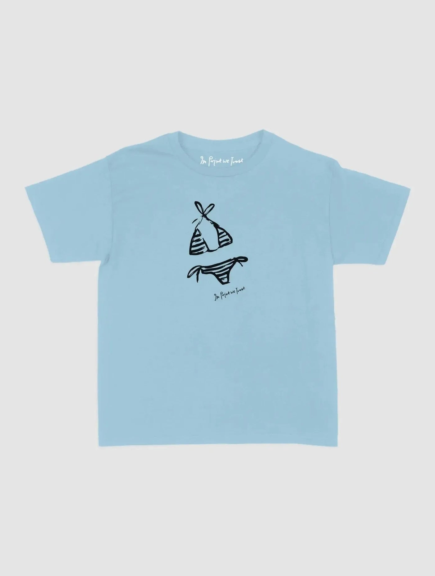 swimsuit baby tee - In Print We Trust