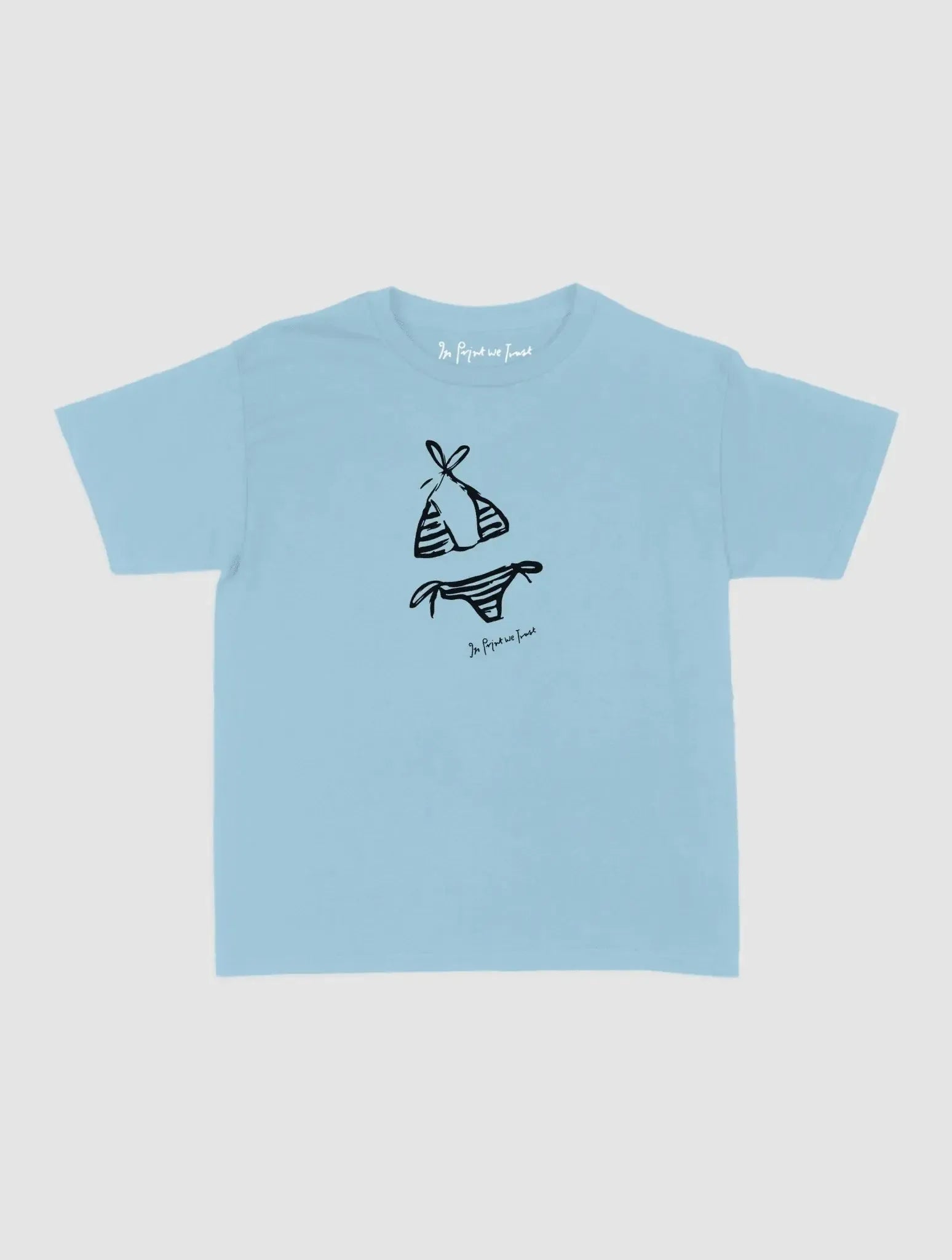 swimsuit baby tee - In Print We Trust