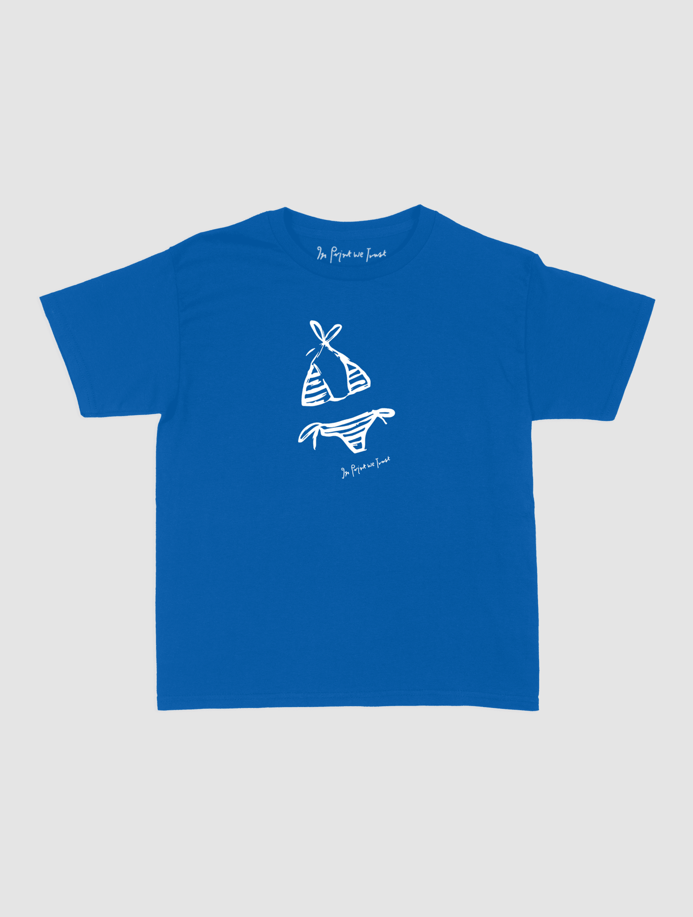 swimsuit baby tee - In Print We Trust