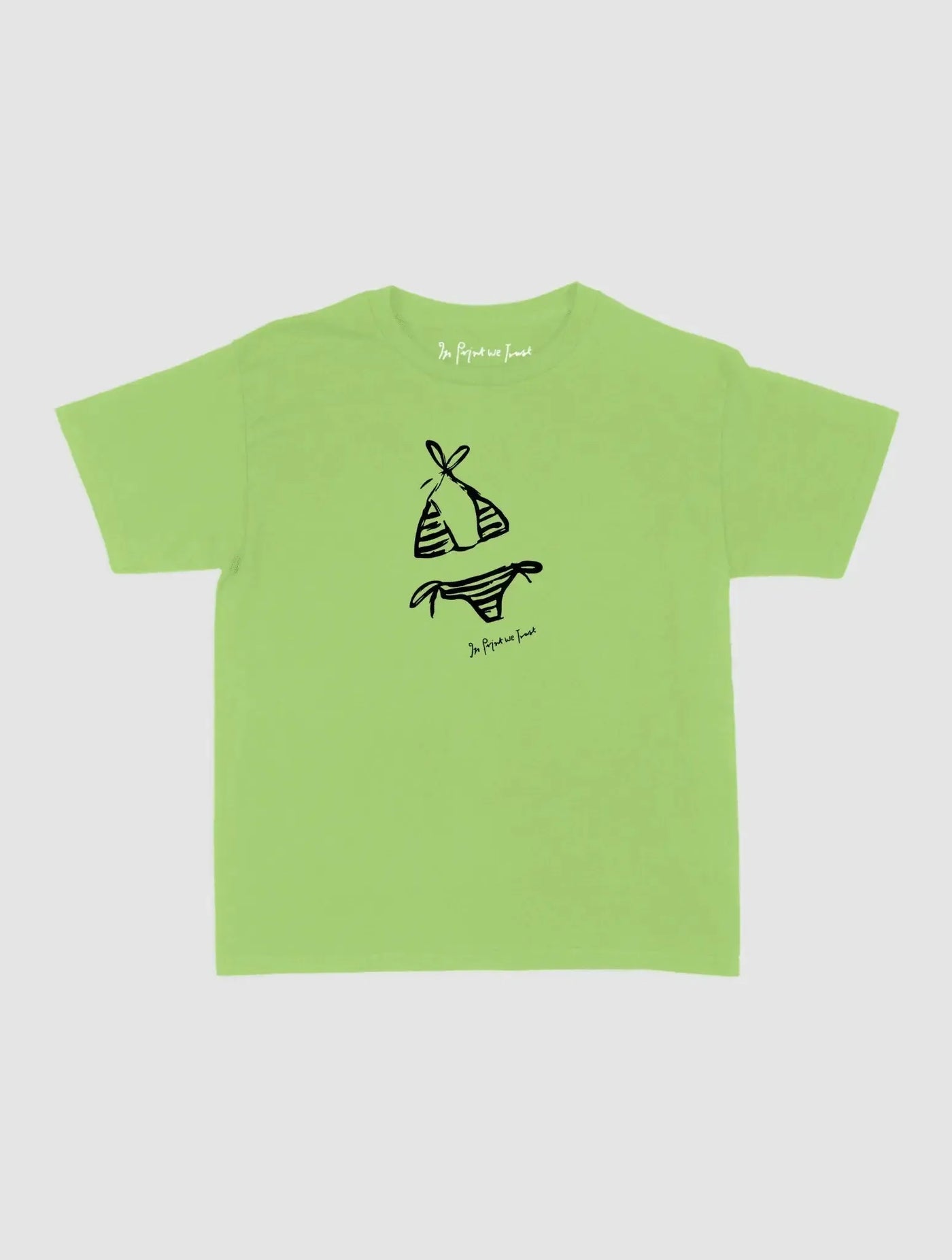 swimsuit baby tee - In Print We Trust
