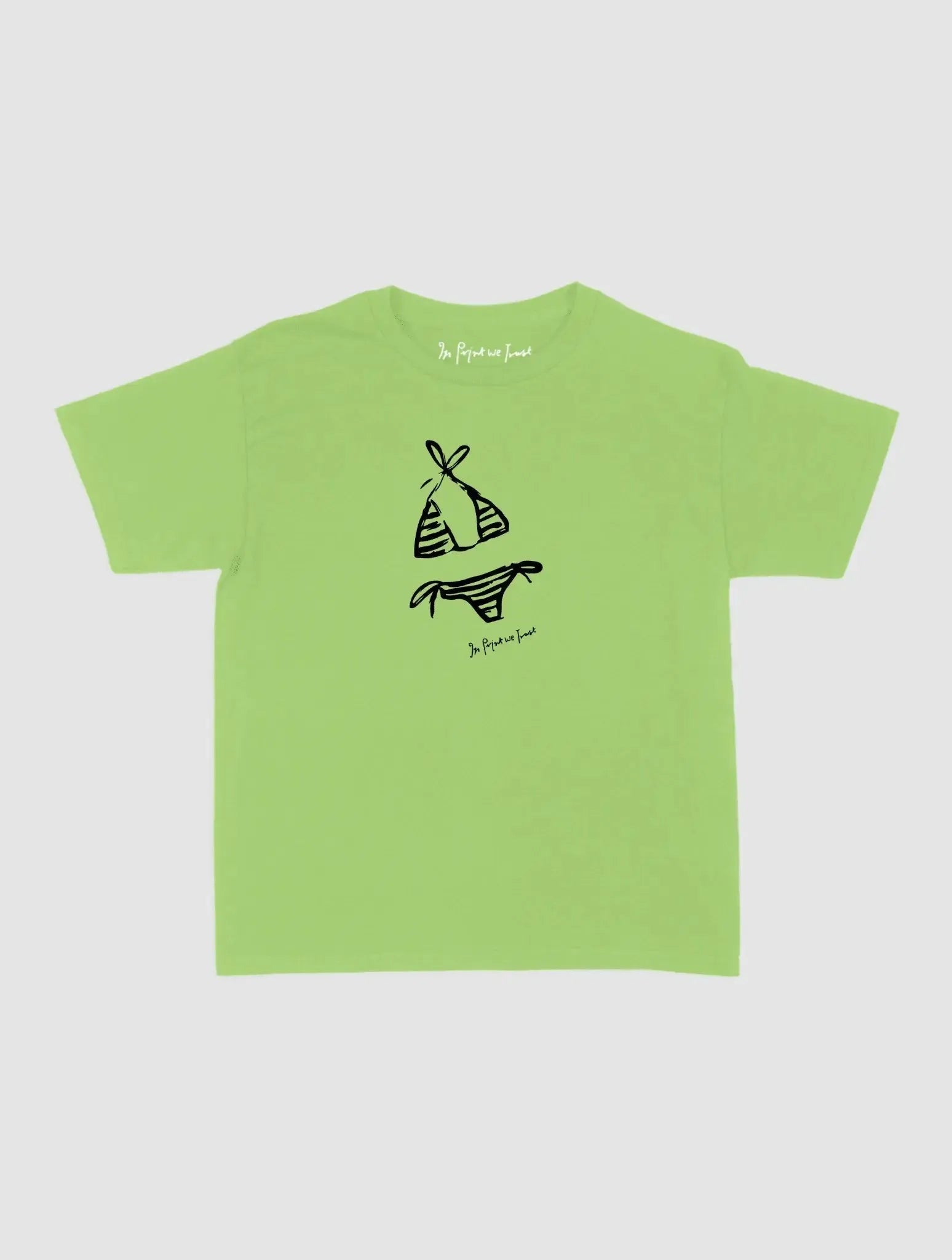 swimsuit baby tee - In Print We Trust