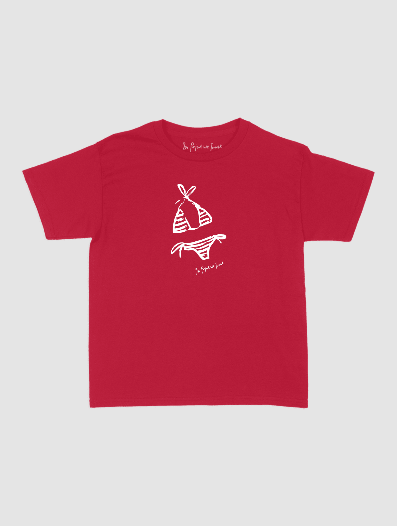 swimsuit baby tee - In Print We Trust