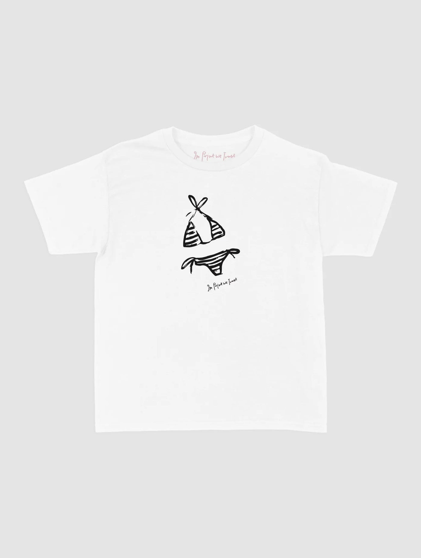 swimsuit baby tee - In Print We Trust