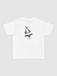 swimsuit baby tee - In Print We Trust