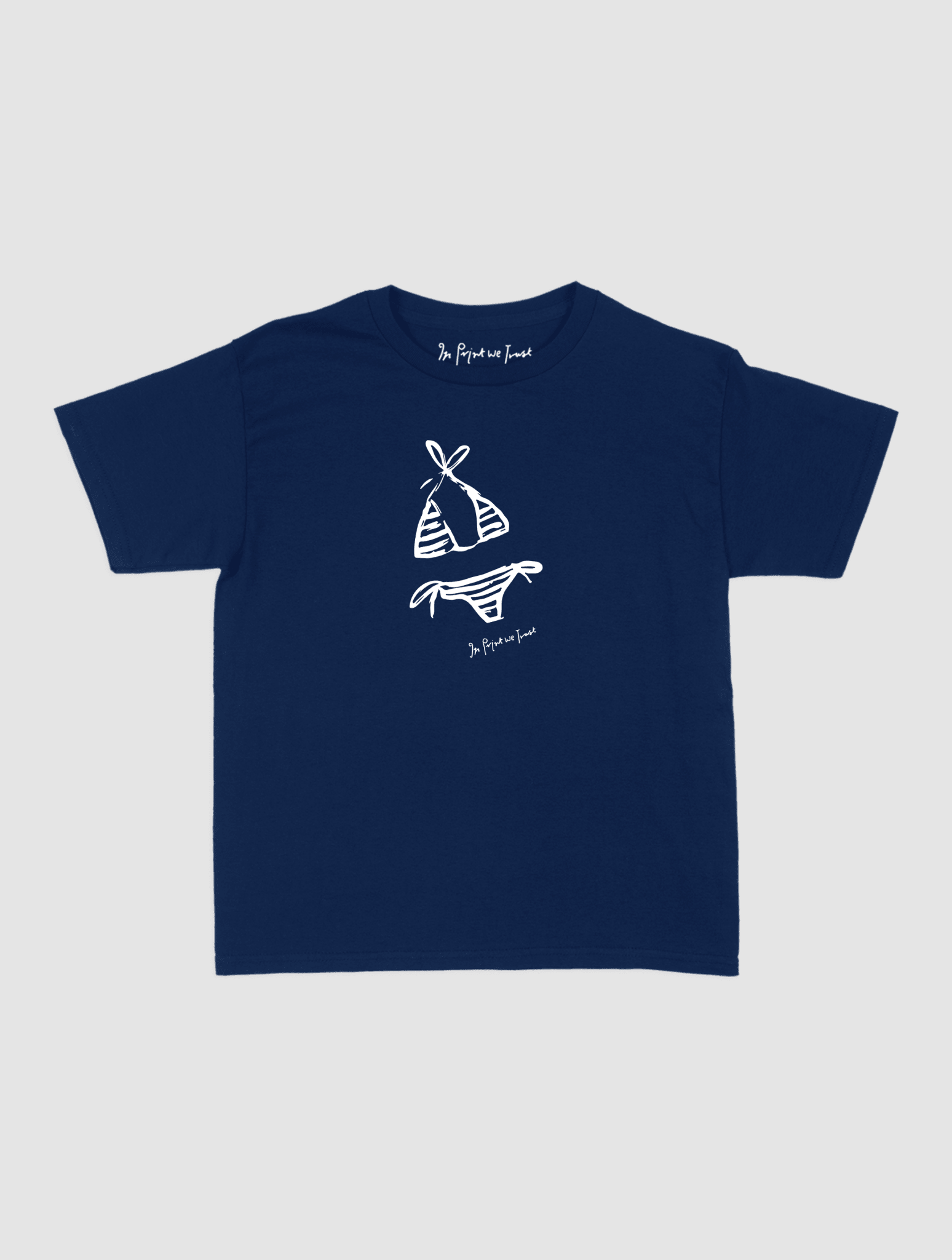 swimsuit baby tee - In Print We Trust
