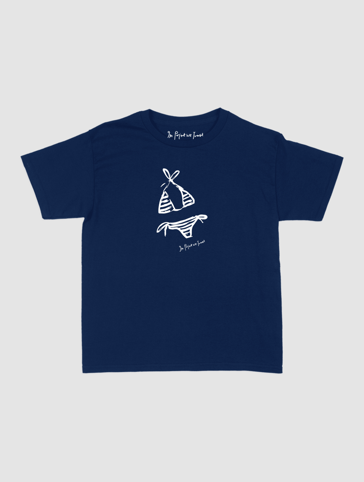 swimsuit baby tee - In Print We Trust