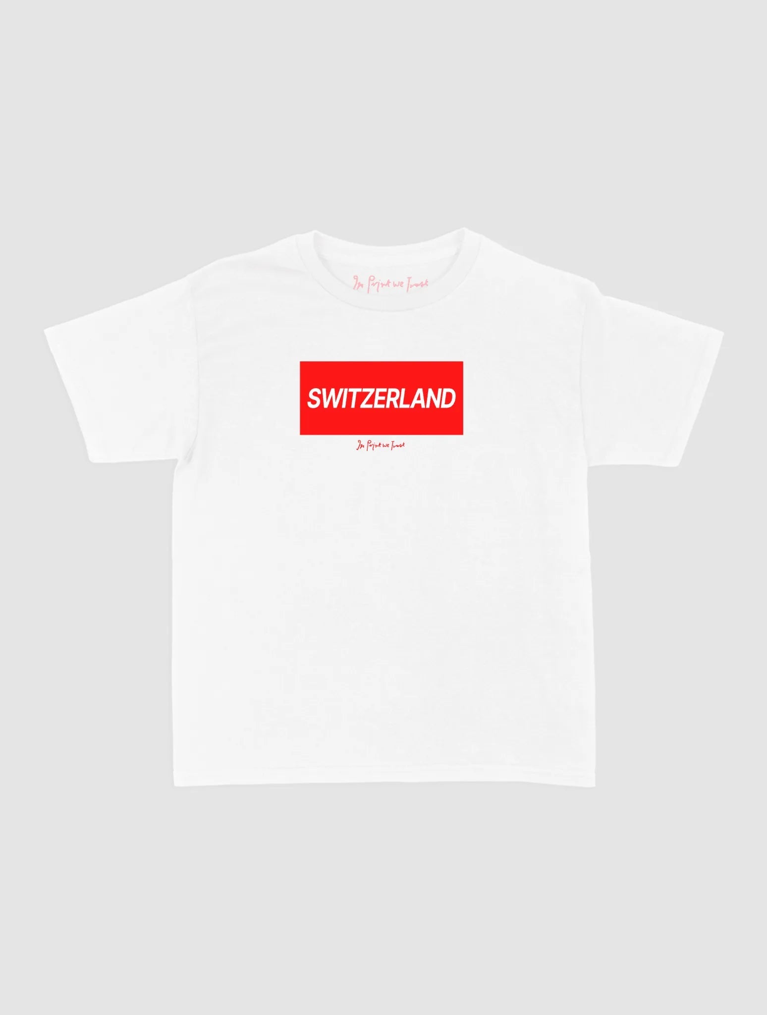 switzerland baby tee - In Print We Trust