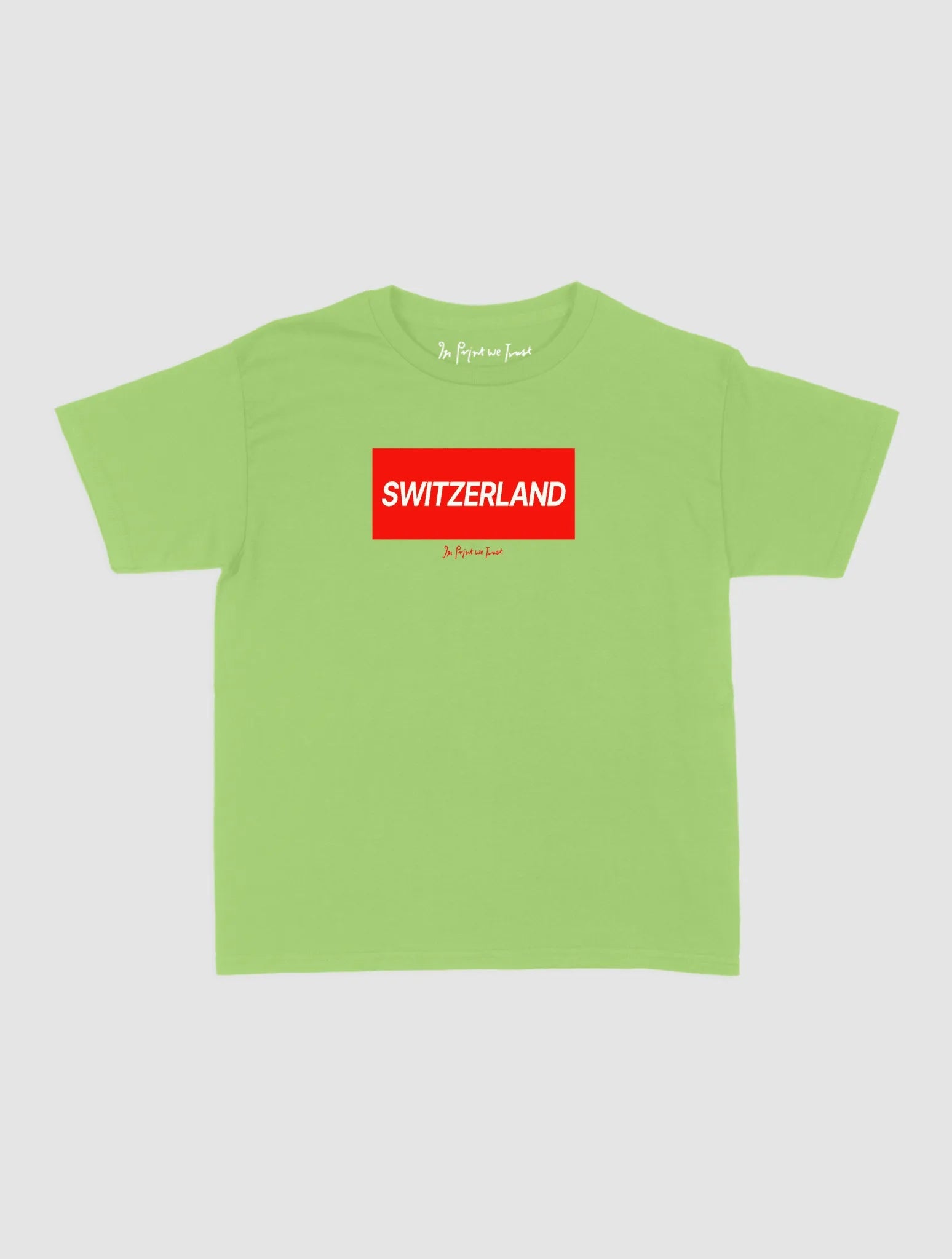 switzerland baby tee - In Print We Trust
