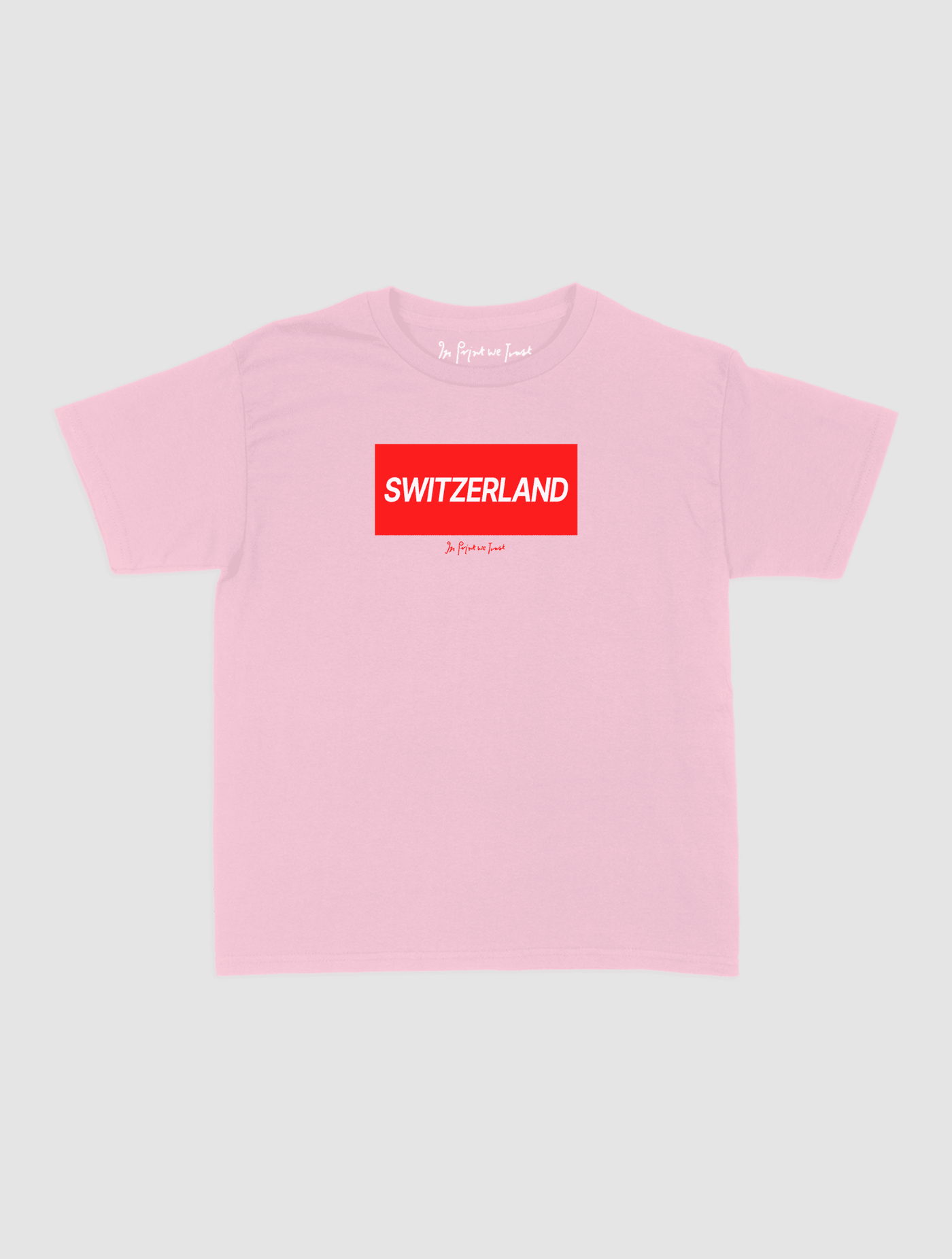 switzerland baby tee - In Print We Trust