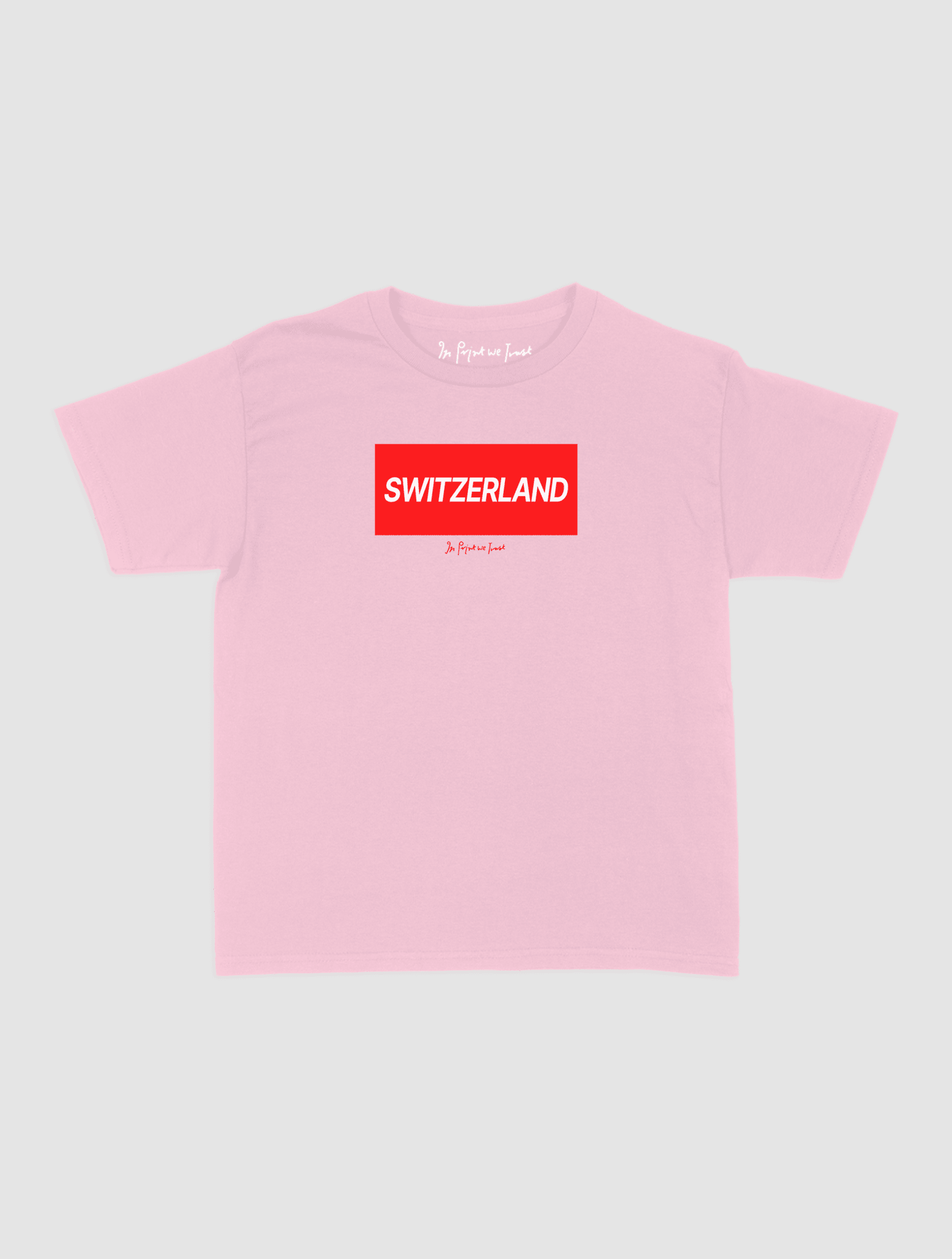 switzerland baby tee - In Print We Trust