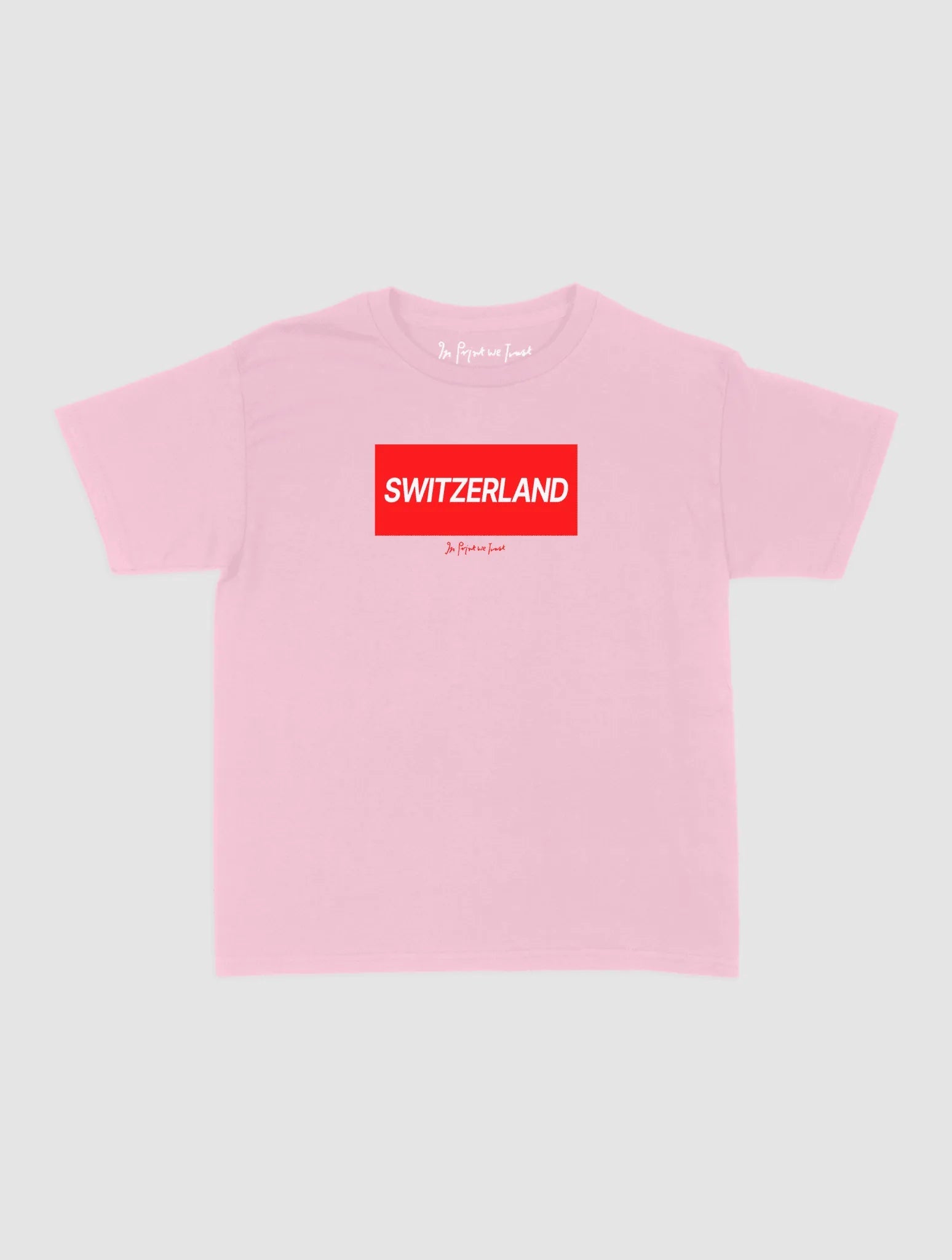 switzerland baby tee - In Print We Trust