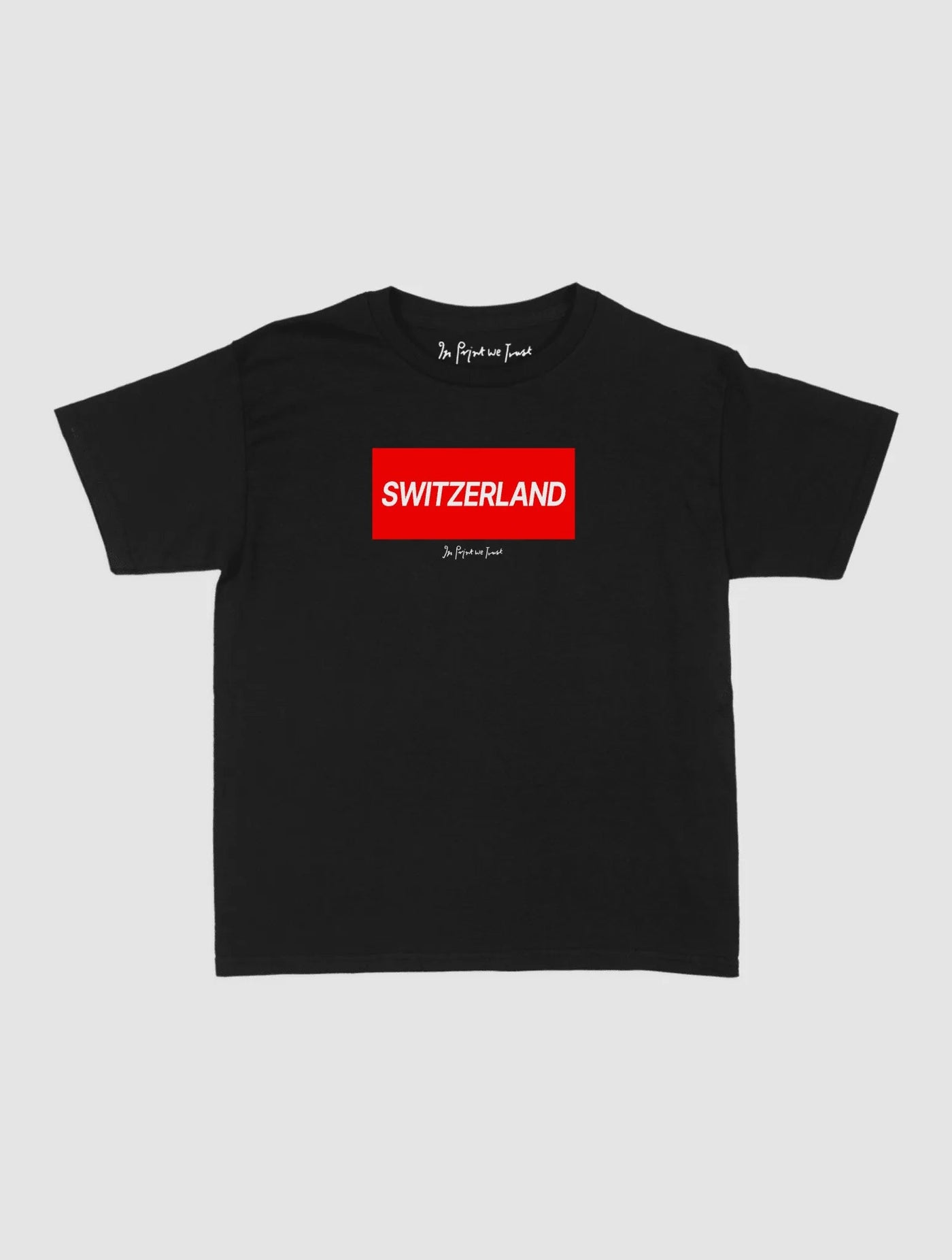 switzerland baby tee - In Print We Trust