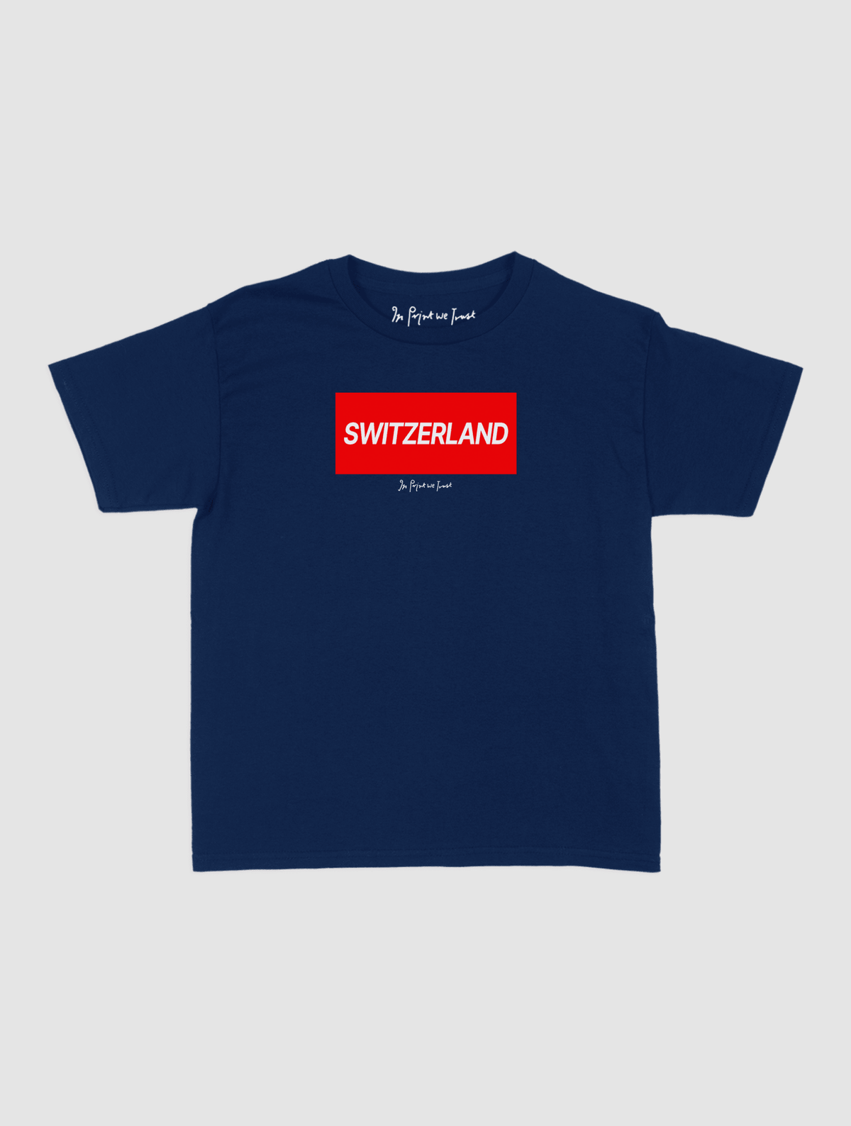 switzerland baby tee - In Print We Trust