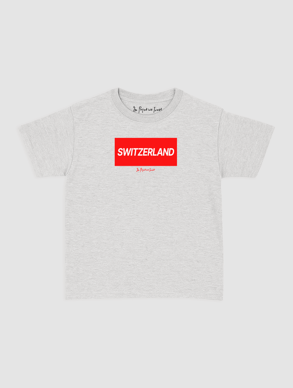 switzerland baby tee - In Print We Trust