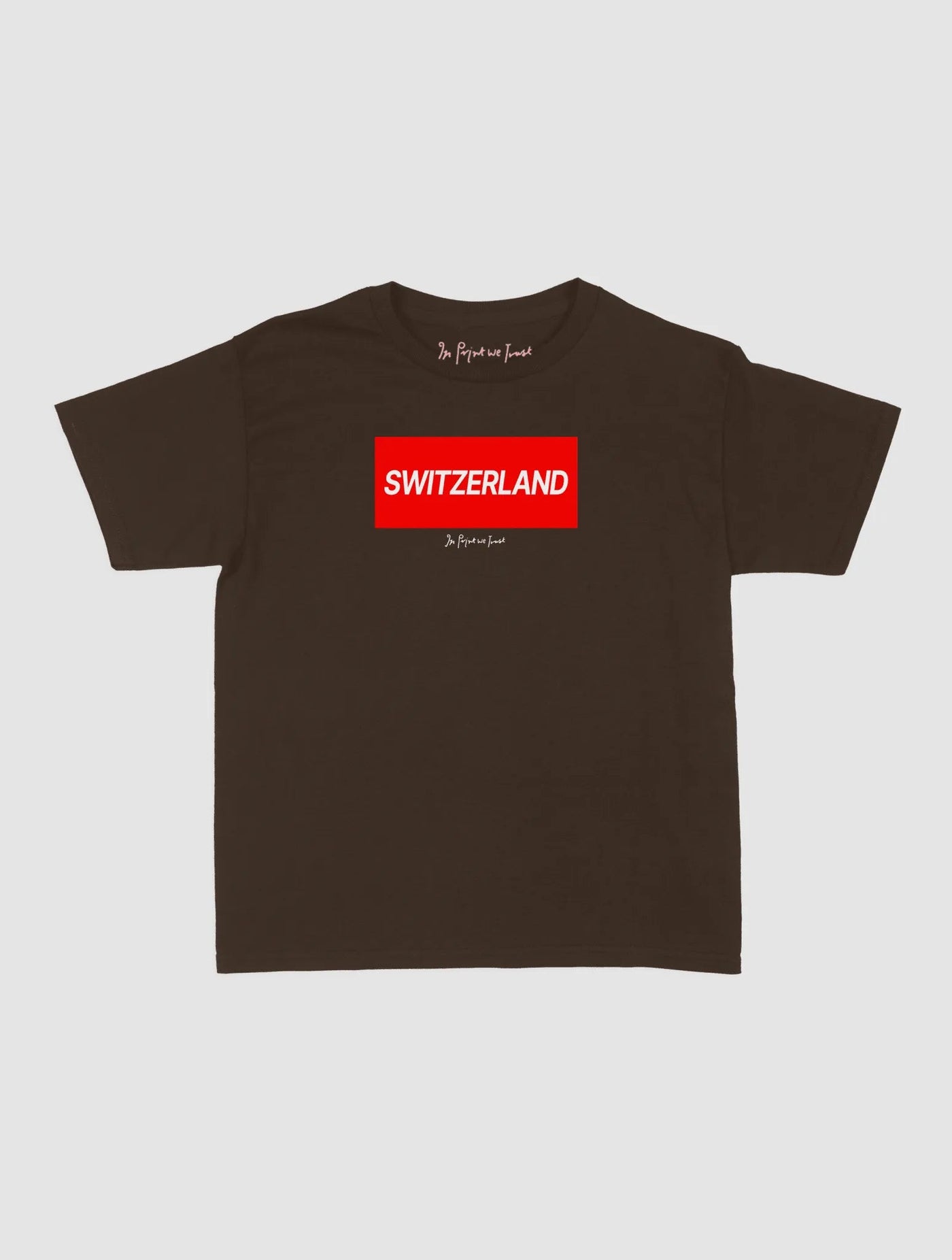 switzerland baby tee - In Print We Trust
