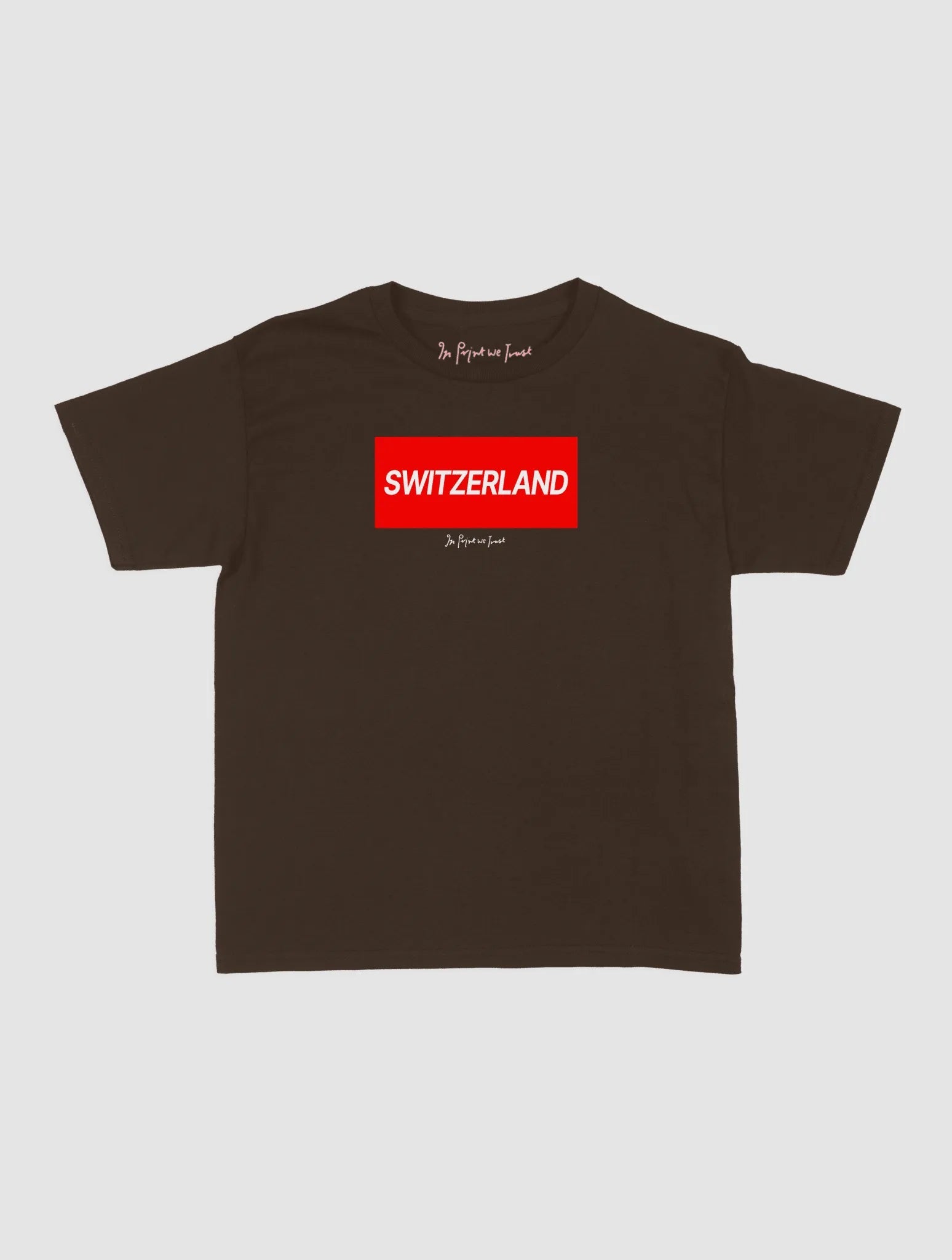 switzerland baby tee - In Print We Trust