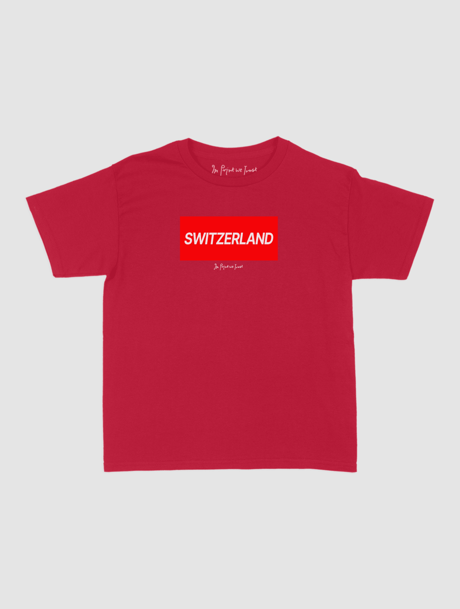 switzerland baby tee - In Print We Trust