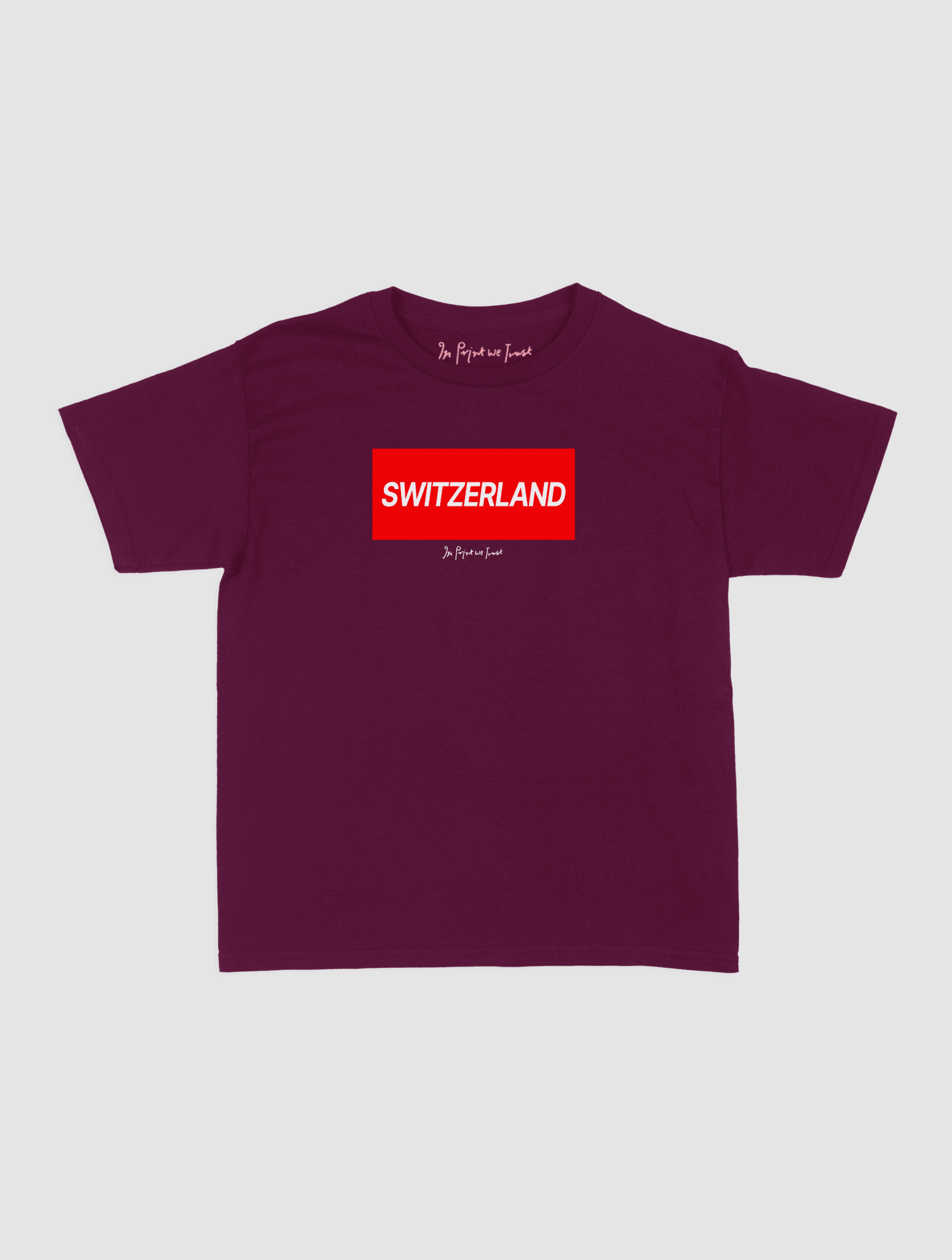 switzerland baby tee - In Print We Trust