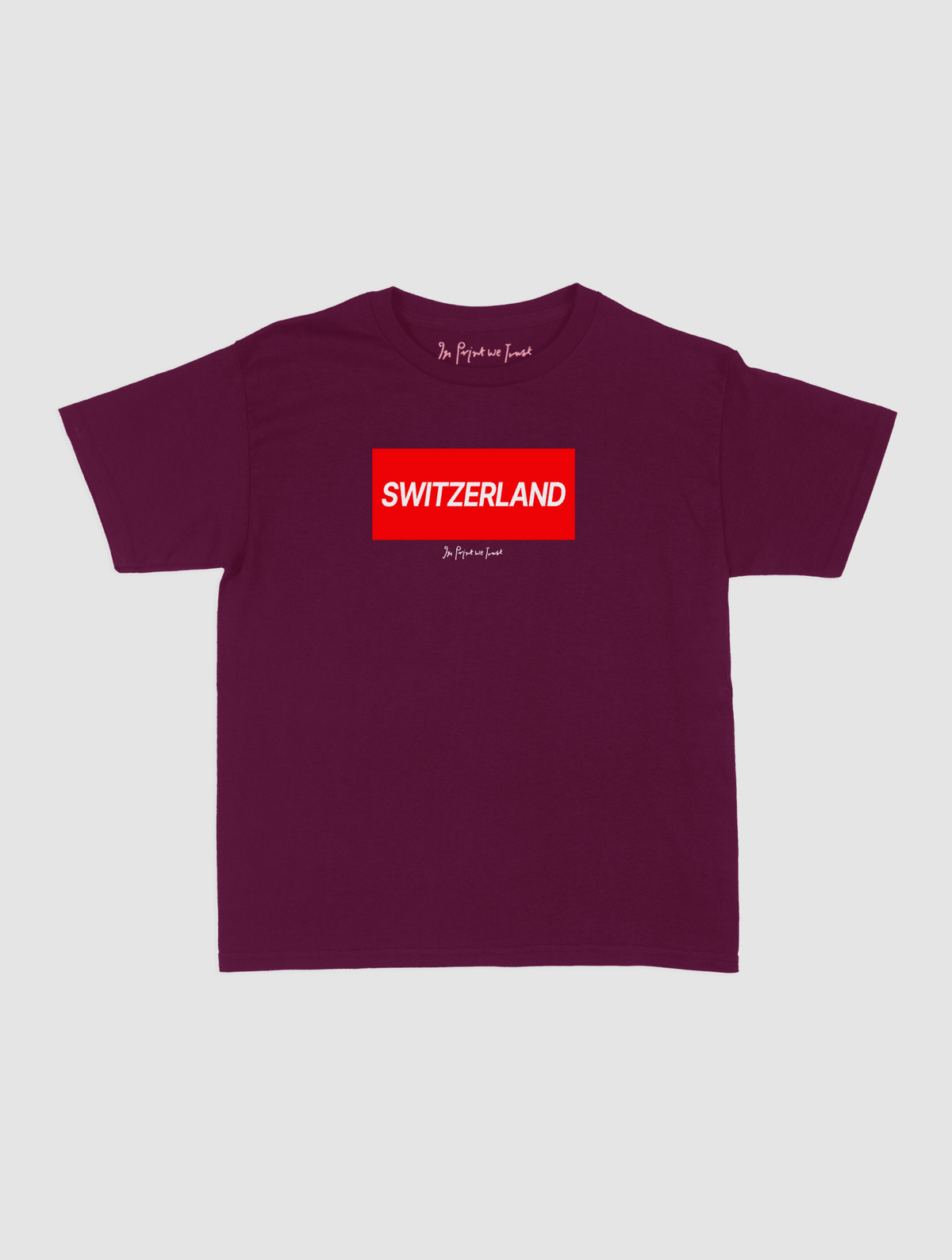 switzerland baby tee - In Print We Trust