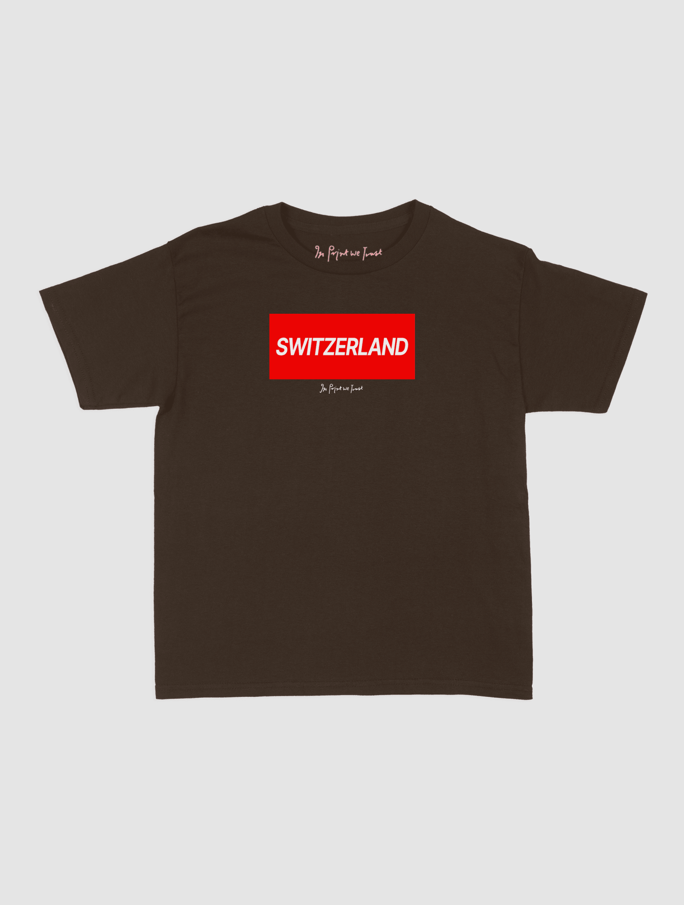 switzerland baby tee - In Print We Trust