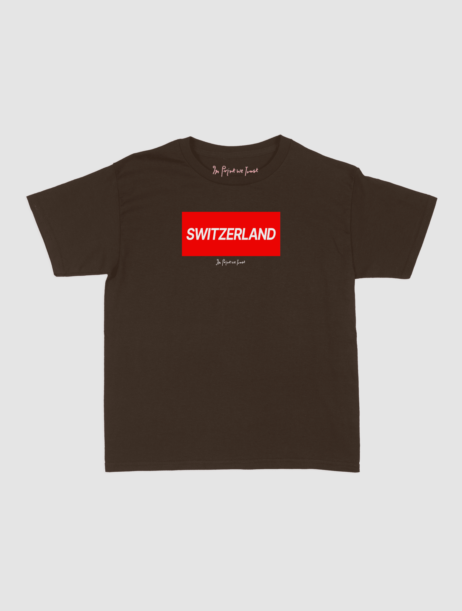 switzerland baby tee - In Print We Trust