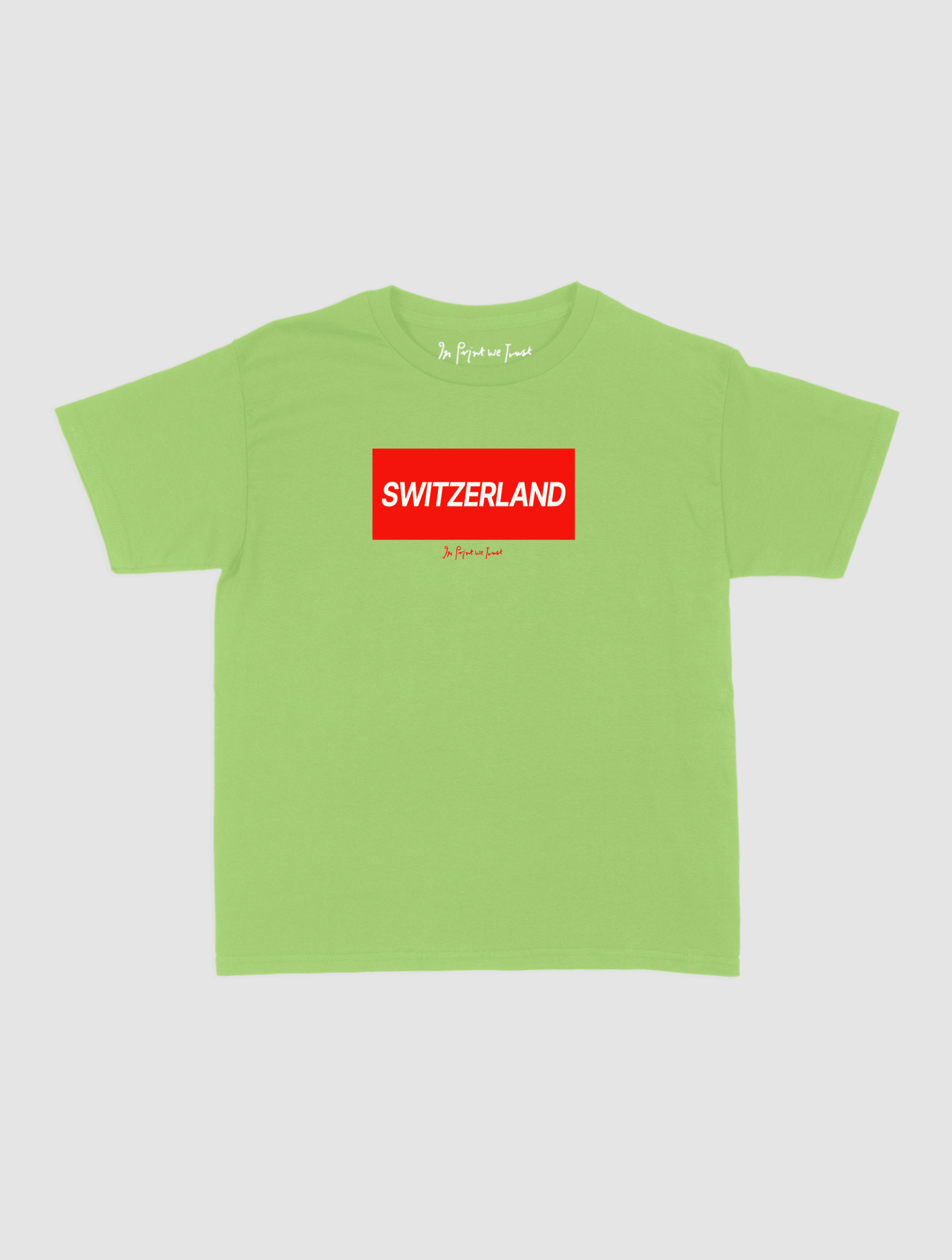 switzerland baby tee - In Print We Trust