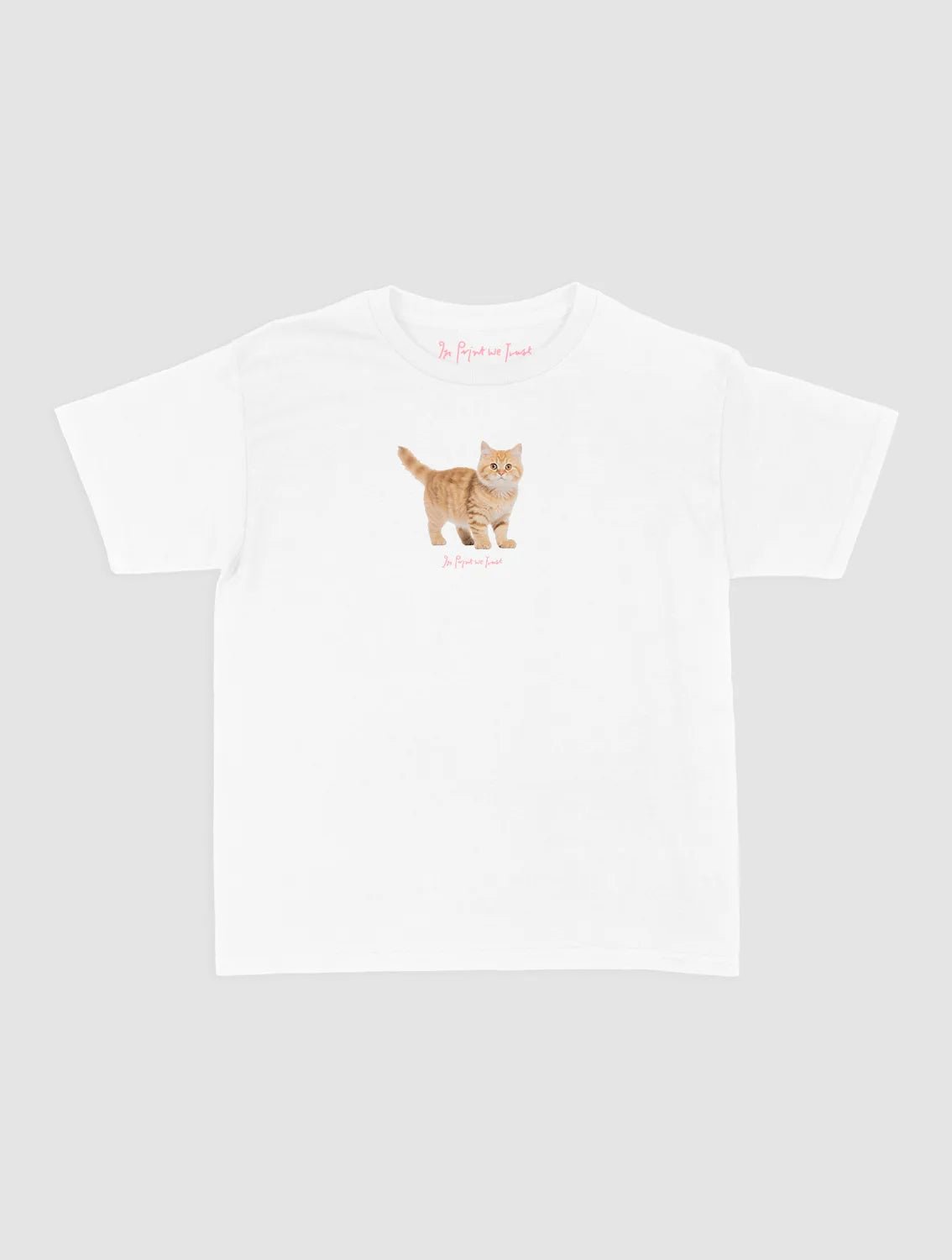 tabby baby tee - In Print We Trust