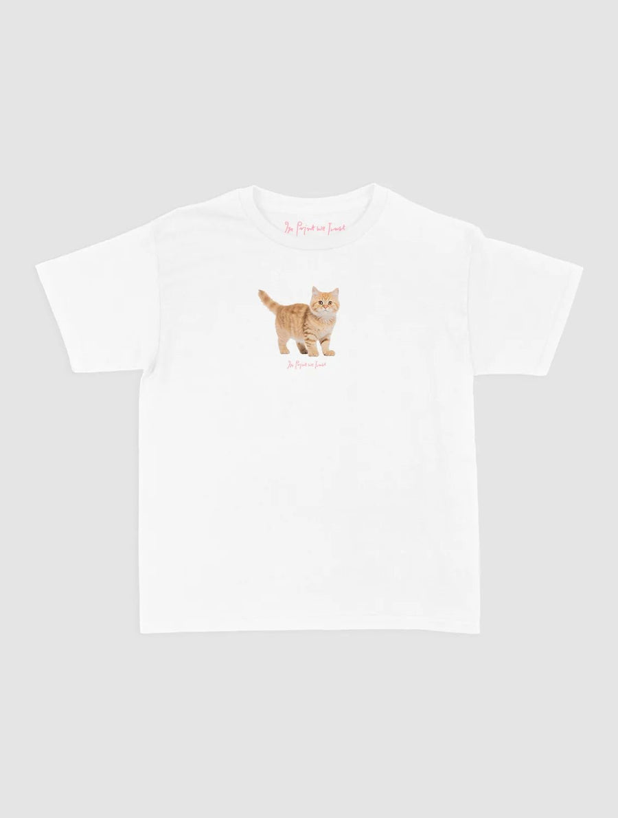 tabby baby tee - In Print We Trust