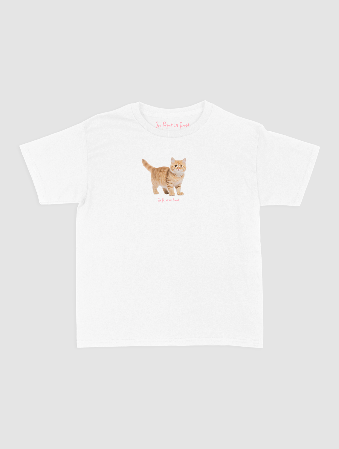 tabby baby tee - In Print We Trust