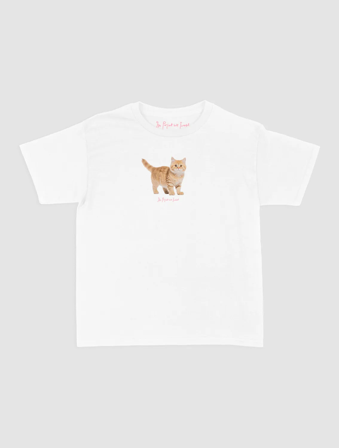 tabby baby tee - In Print We Trust
