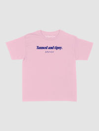 tanned and tipsy baby tee - In Print We Trust