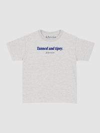 tanned and tipsy baby tee - In Print We Trust