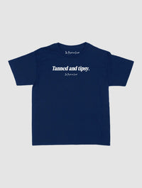 tanned and tipsy baby tee - In Print We Trust