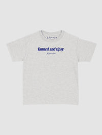 tanned and tipsy baby tee - In Print We Trust
