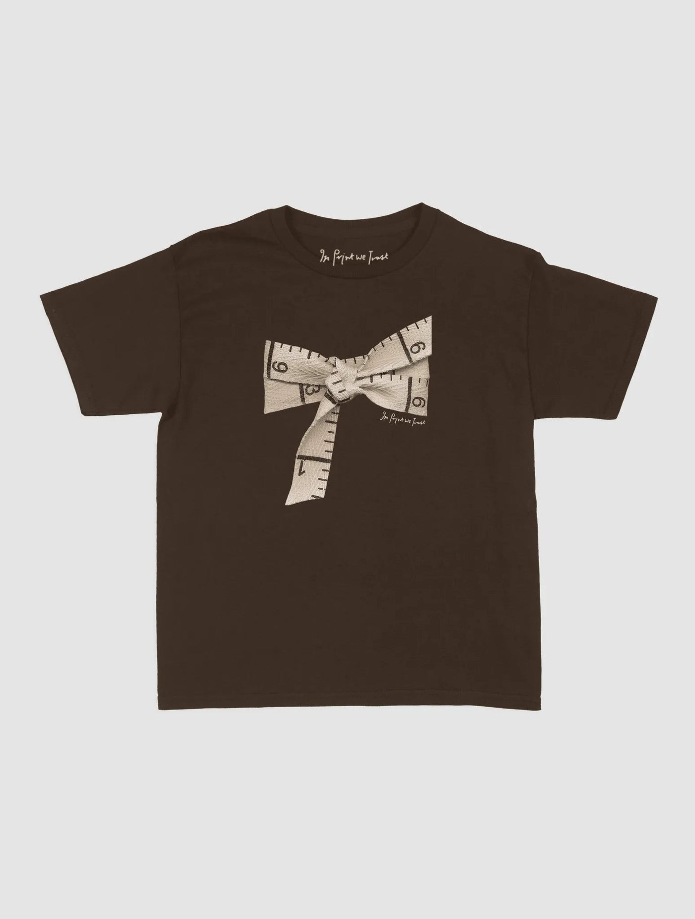 tape baby tee - In Print We Trust