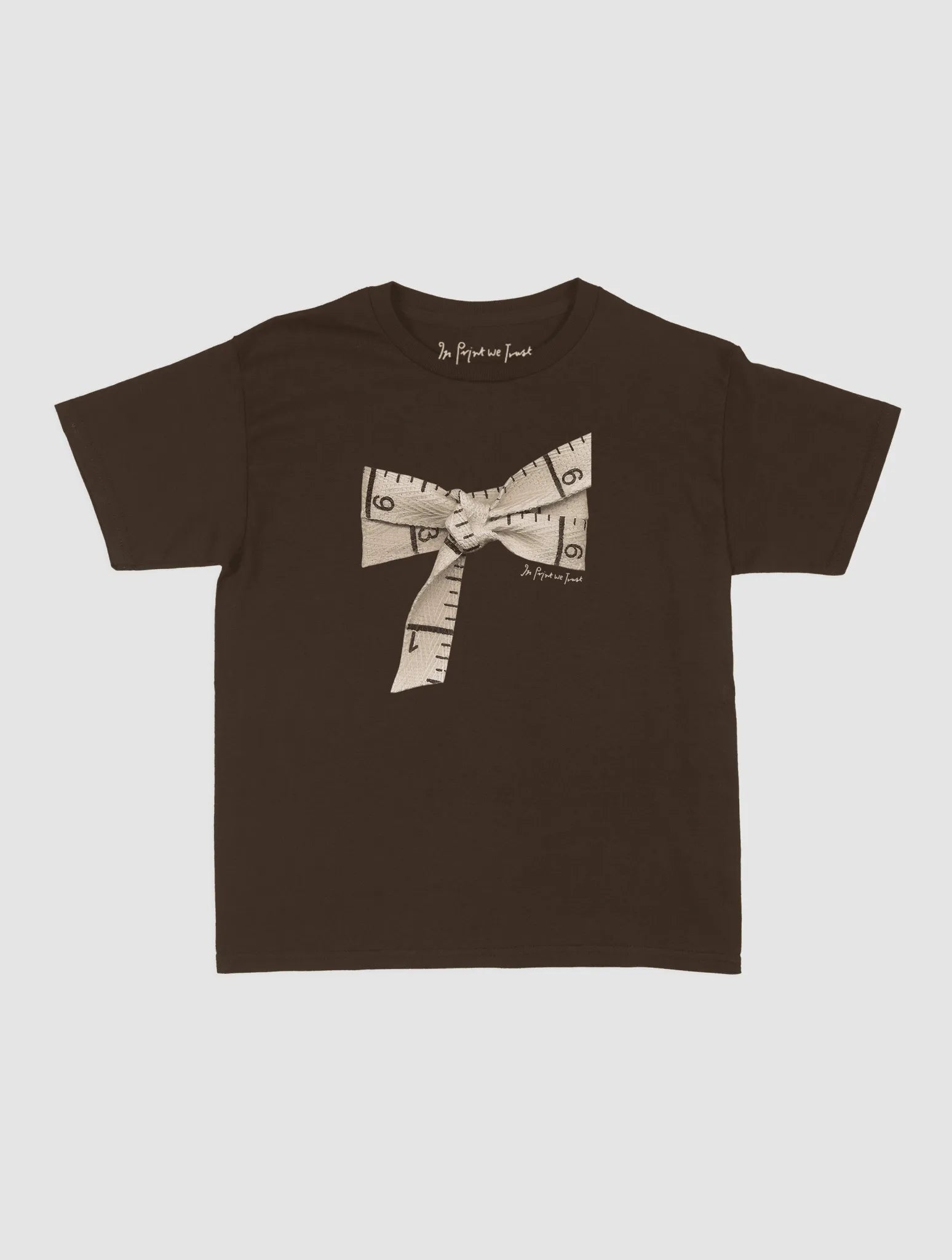tape baby tee - In Print We Trust