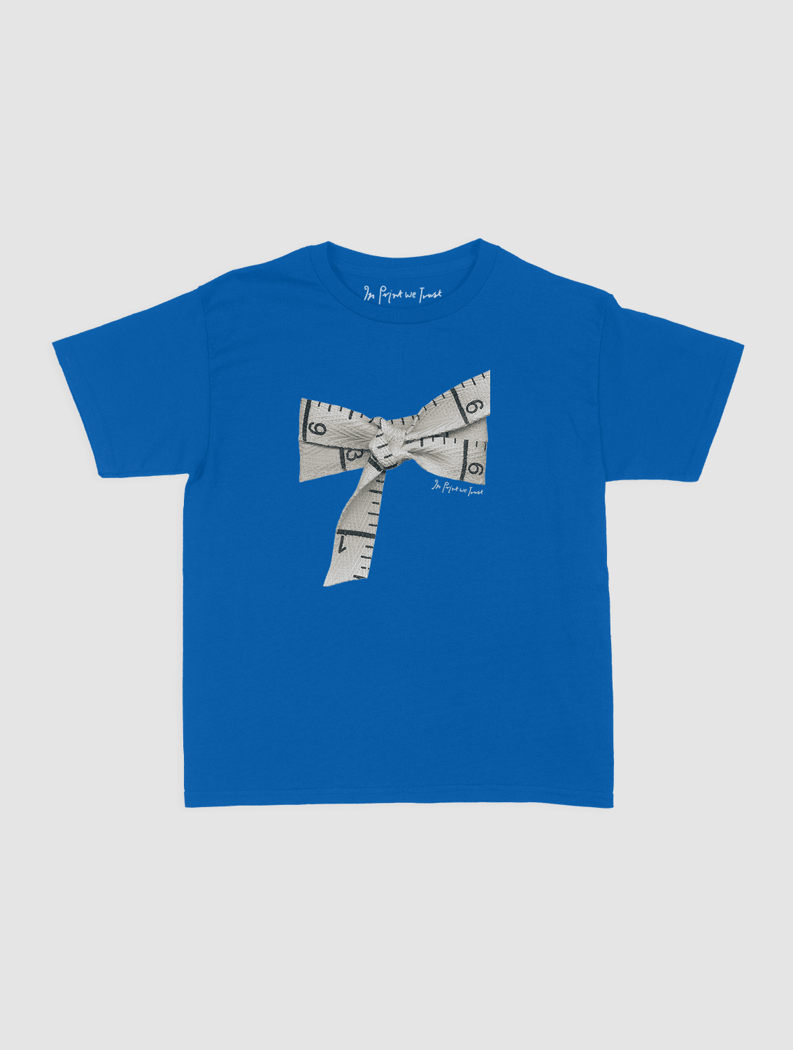 tape baby tee - In Print We Trust