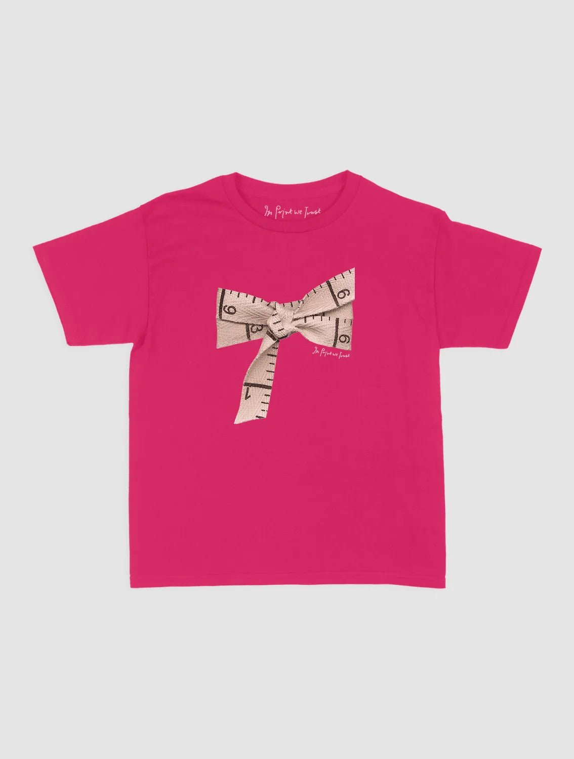 tape baby tee - In Print We Trust