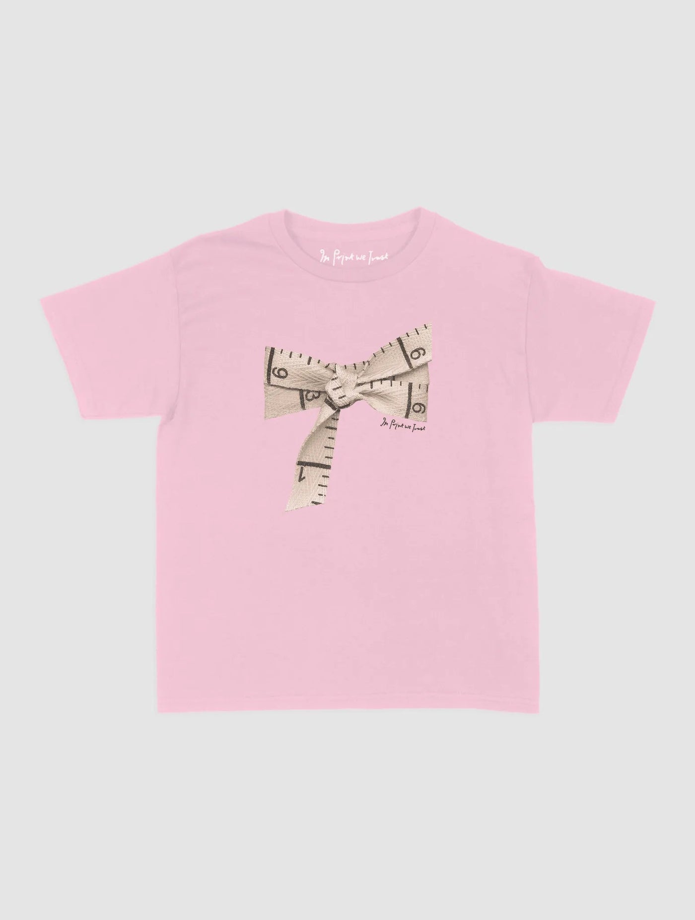 tape baby tee - In Print We Trust