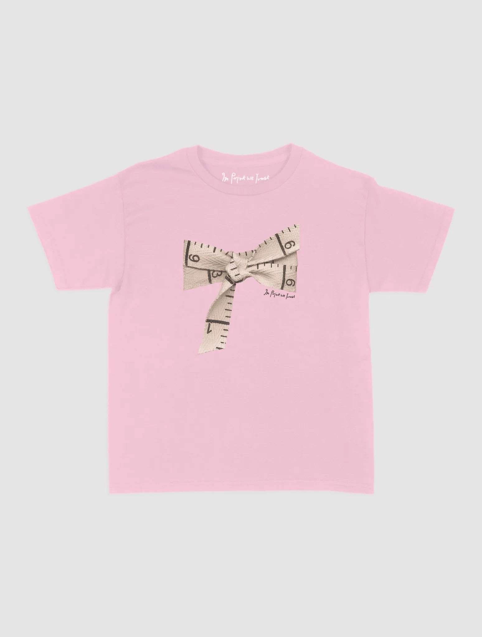 tape baby tee - In Print We Trust