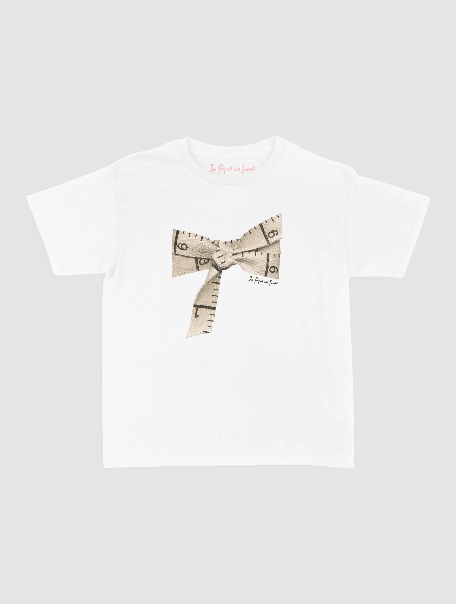 tape baby tee - In Print We Trust
