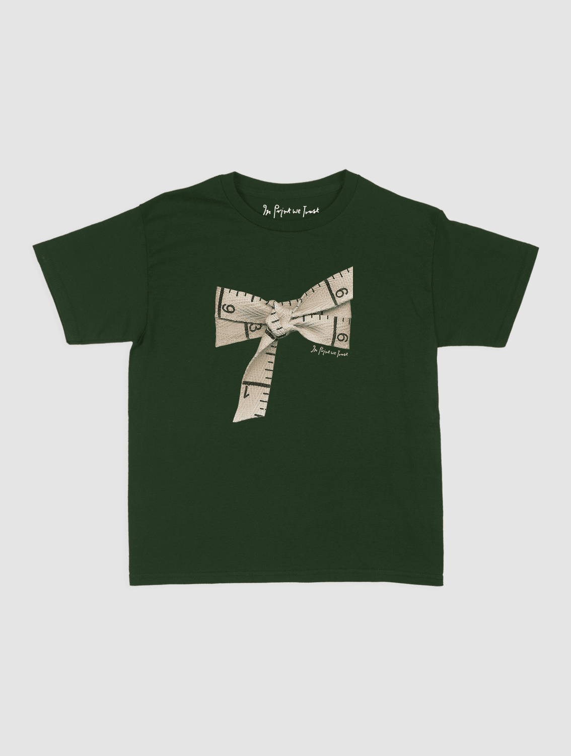 tape baby tee - In Print We Trust