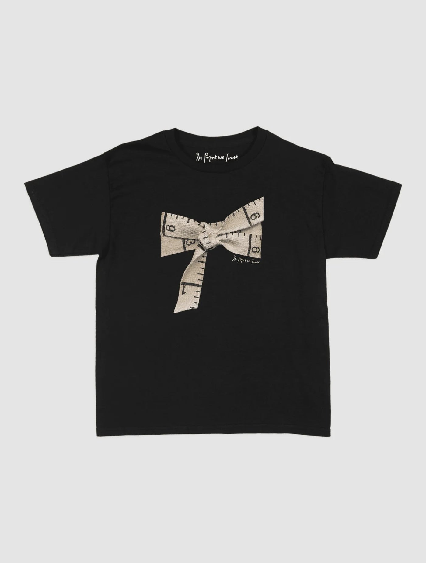 tape baby tee - In Print We Trust