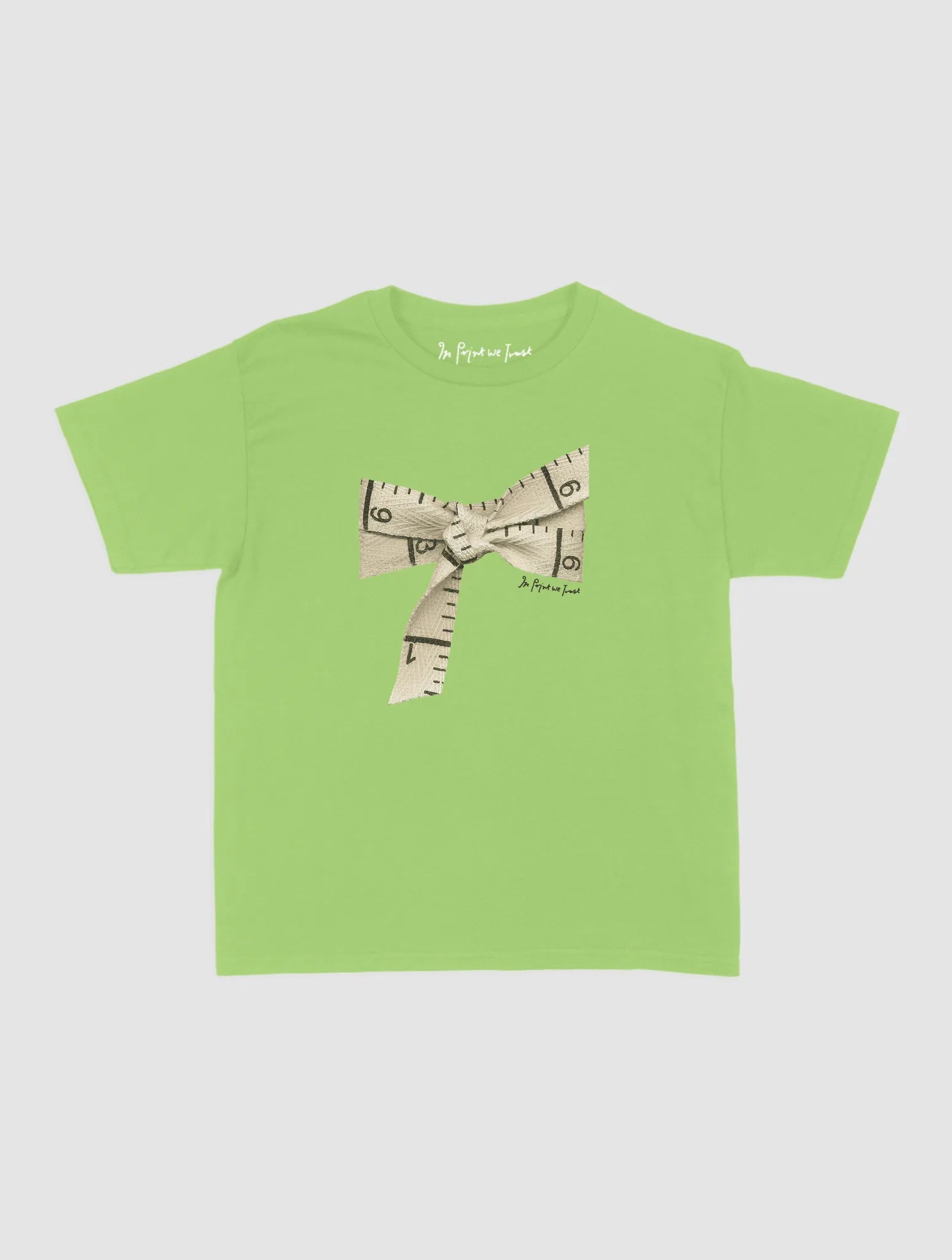 tape baby tee - In Print We Trust