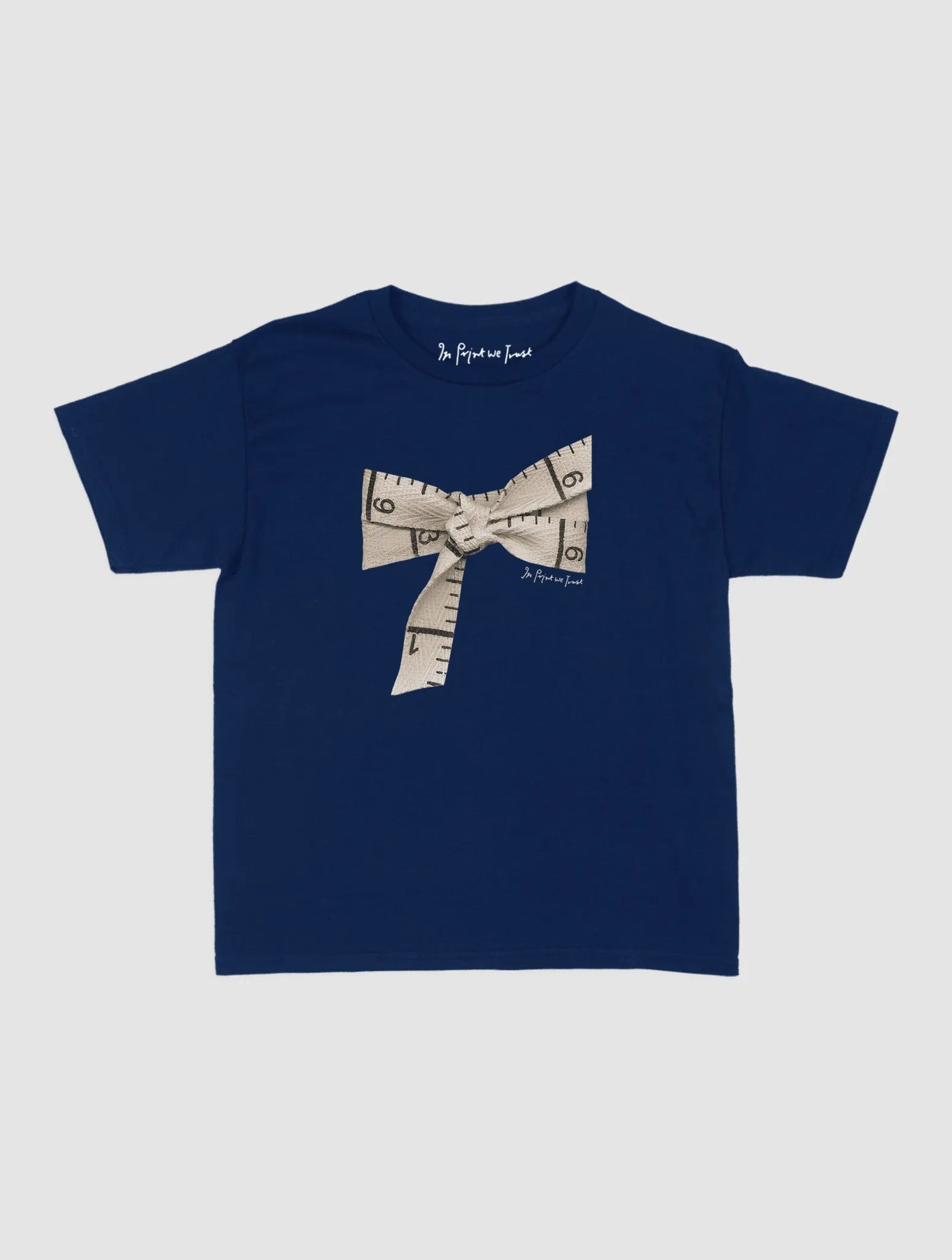 tape baby tee - In Print We Trust