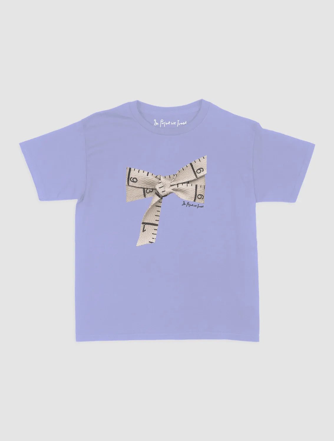 tape baby tee - In Print We Trust