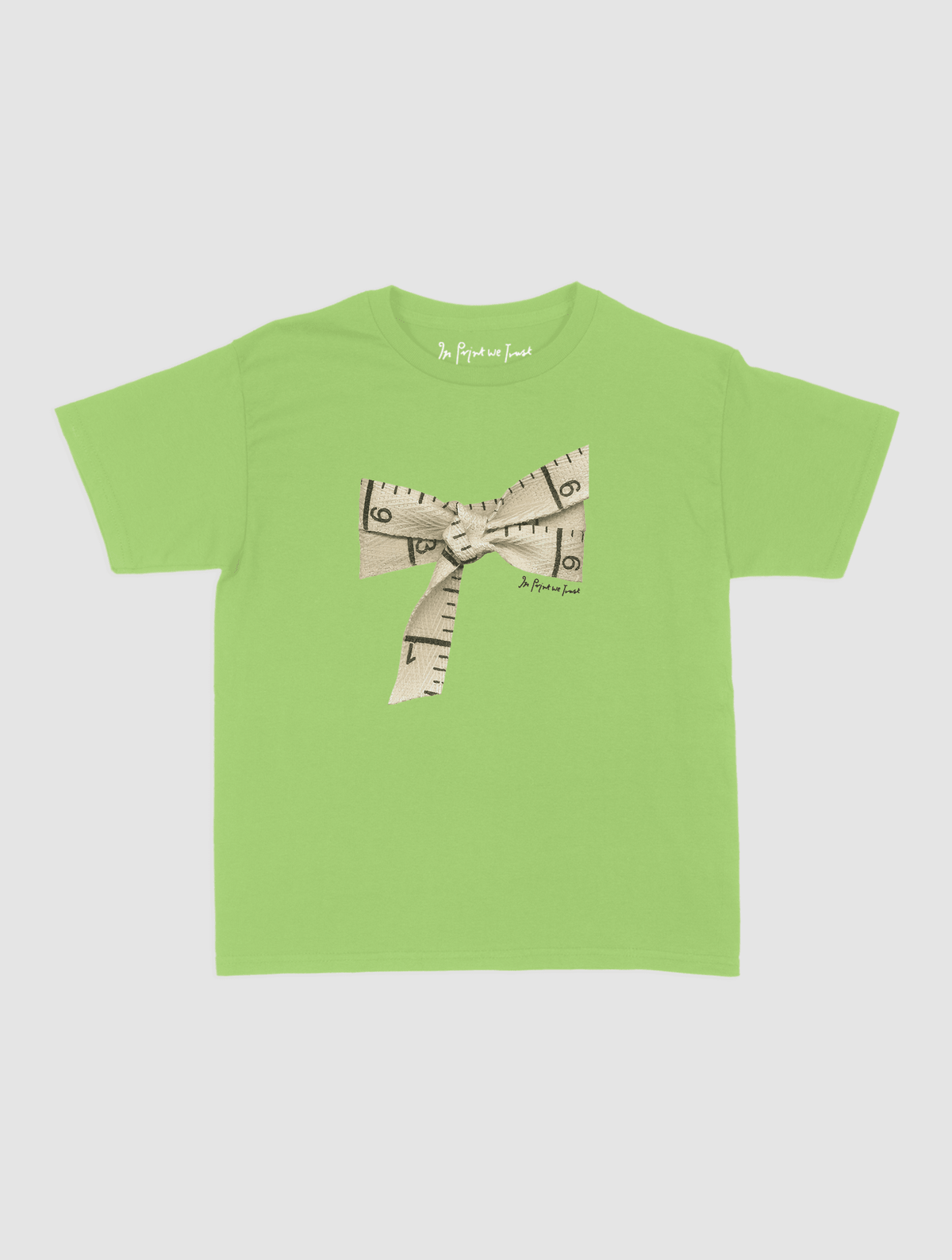 tape baby tee - In Print We Trust