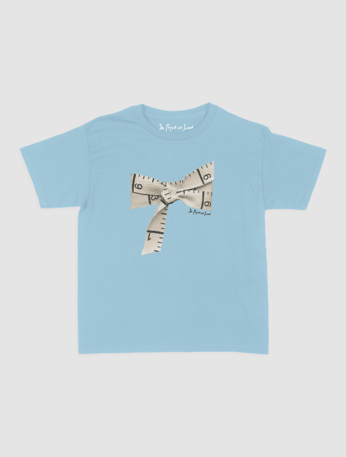 tape baby tee - In Print We Trust
