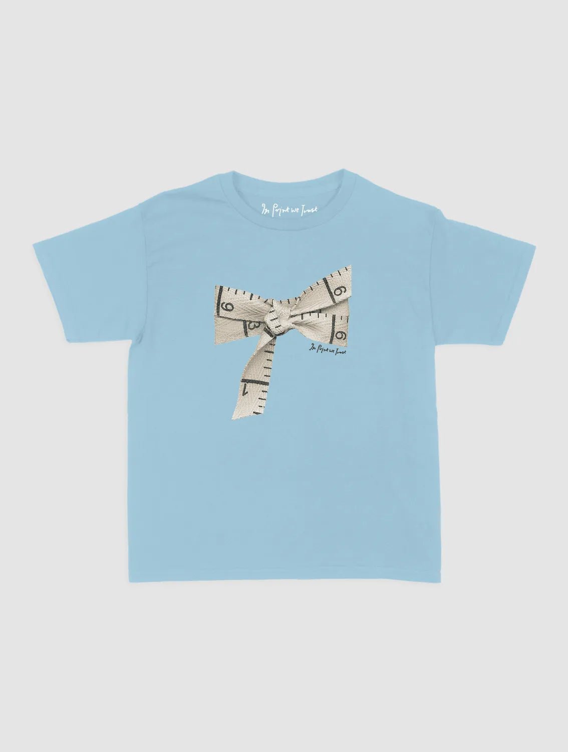tape baby tee - In Print We Trust