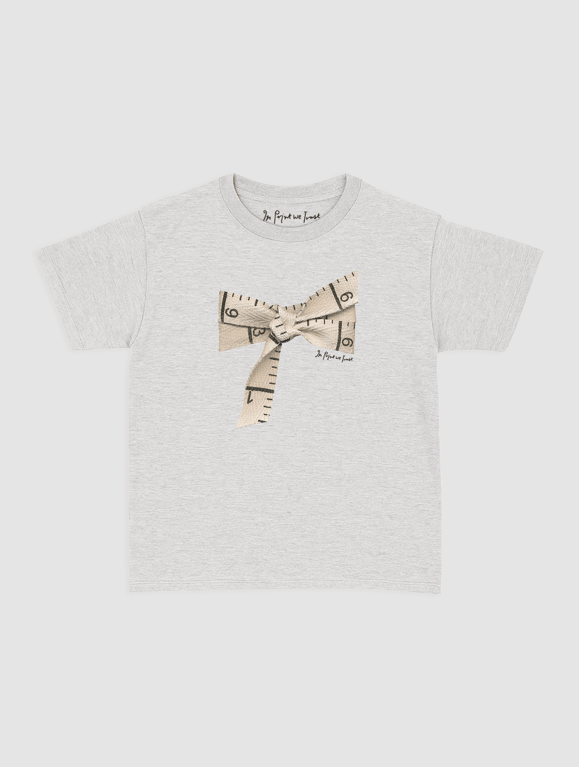 tape baby tee - In Print We Trust